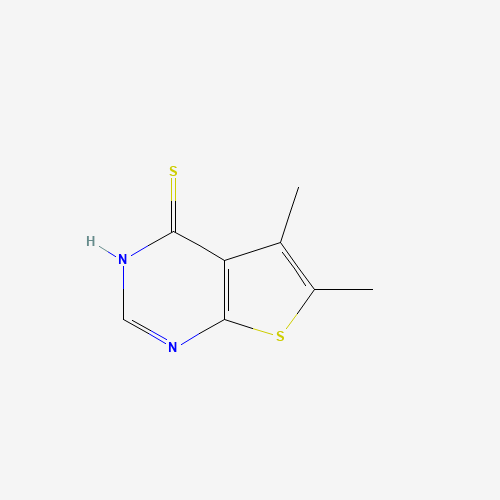 5,6-Dimethyl-thieno[2,3-d]pyrimidine-4-thiol (CAS: 307512-33-0) - Chemical Structure and Molecular Formula 