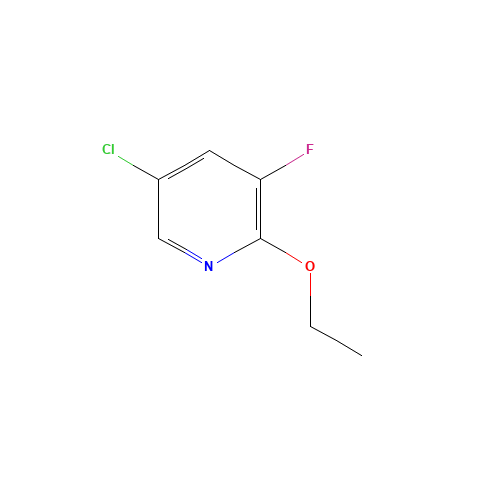 5-Chloro-2-ethoxy-3-fluoropyridine (CAS: 886373-94-0) - Chemical Structure and Molecular Formula 