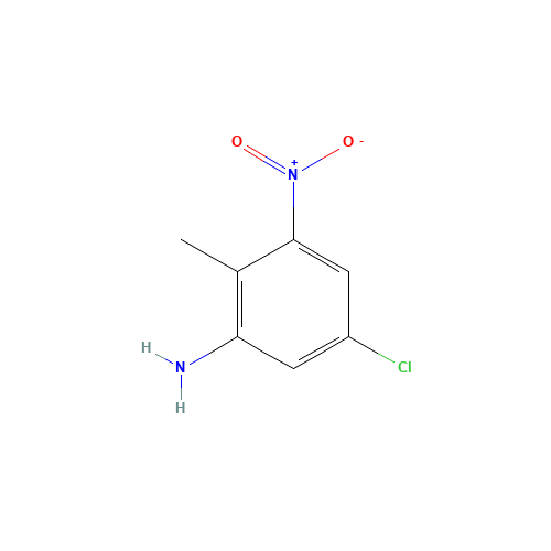 5-Chloro-2-methyl-3-nitroaniline (CAS: 219312-44-4) - Chemical Structure and Molecular Formula 