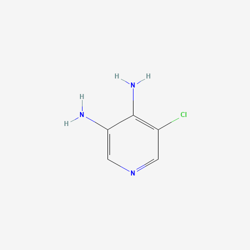5-Chloropyridine-3,4-diamine (CAS: 929074-42-0) - Chemical Structure and Molecular Formula 