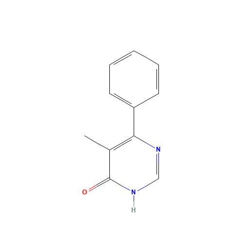 5-Methyl-6-phenylpyrimidin-4-ol (CAS: 37898-32-1) - Chemical Structure and Molecular Formula 