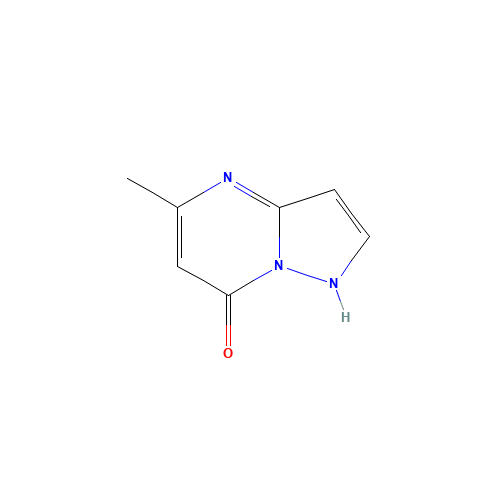 5-Methylpyrazolo[1,5-a]pyrimidin-7-ol (CAS: 16082-26-1) - Chemical Structure and Molecular Formula 