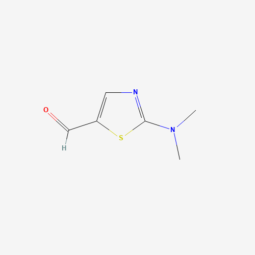 5-thiazolecarboxaldehyde, 2-(dimethylamino)- (CAS: 1005-28-3) - Chemical Structure and Molecular Formula 