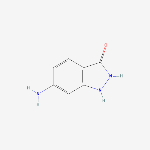 6-Amino-1,2-dihydro-3H-indazol-3-one (CAS: 59673-74-4) - Chemical Structure and Molecular Formula 