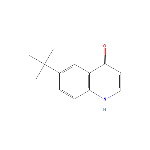 6-tert-Butylquinolin-4-ol (CAS: 444609-92-1) - Chemical Structure and Molecular Formula 