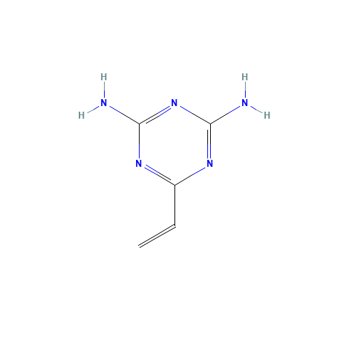 6-vinyl-1,3,5-triazine-2,4-diamine (CAS: 3194-70-5) - Chemical Structure and Molecular Formula 