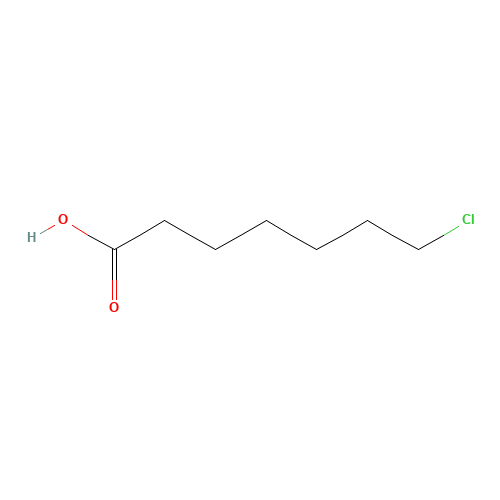 7-Chloroheptanoic acid (CAS: 821-57-8) - Chemical Structure and Molecular Formula 