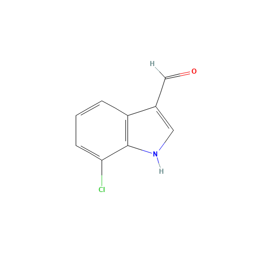 7-Chloroindole-3-carboxaldehyde (CAS: 1008-07-7) - Chemical Structure and Molecular Formula 