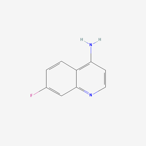 7-Fluoroquinolin-4-amine (CAS: 948293-49-0) - Chemical Structure and Molecular Formula 