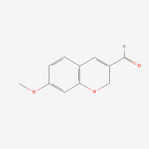 7-Methoxy-2H-chromene-3-carbaldehyde (CAS: 57543-39-2) - Chemical Structure and Molecular Formula 