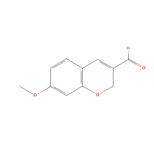 7-Methoxy-2H-chromene-3-carbaldehyde (CAS: 57543-39-2) - Chemical Structure and Molecular Formula 