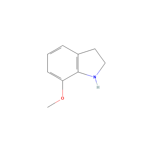 7-Methoxyindoline (CAS: 334986-99-1) - Chemical Structure and Molecular Formula 