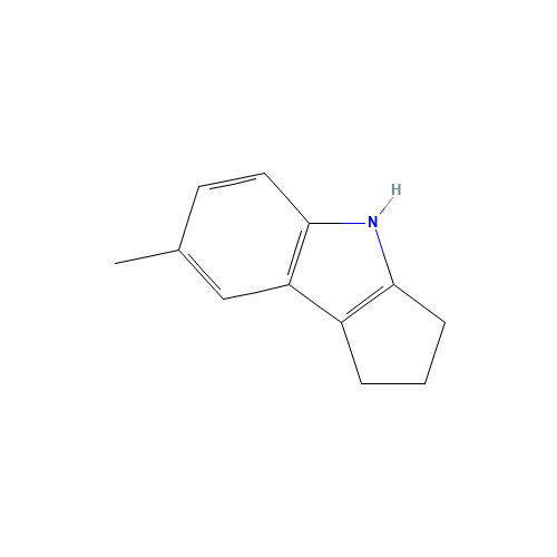 7-Methyl-1,2,3,4-tetrahydrocyclopenta[b]indole (CAS: 1130-93-4) - Chemical Structure and Molecular Formula 