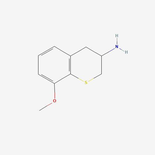 8-Methoxy-3-thiochromanamine (CAS: 771454-16-1) - Chemical Structure and Molecular Formula 