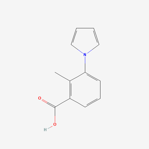 benzoic acid, 2-methyl-3-(1H-pyrrol-1-yl)- (CAS: 83140-96-9) - Chemical Structure and Molecular Formula 
