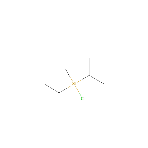 Chloro(diethyl)isopropylsilane (CAS: 107149-56-4) - Chemical Structure and Molecular Formula 