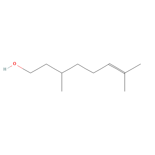 citronellol (CAS: 68916-43-8) - Chemical Structure and Molecular Formula 