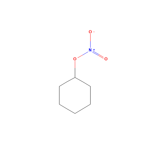 Cyclohexyl nitrate (CAS: 2108-66-9) - Chemical Structure and Molecular Formula 
