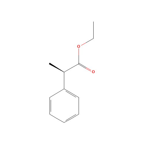 Ethyl (2R)-2-phenylpropanoate (CAS: 42253-99-6) - Chemical Structure and Molecular Formula 