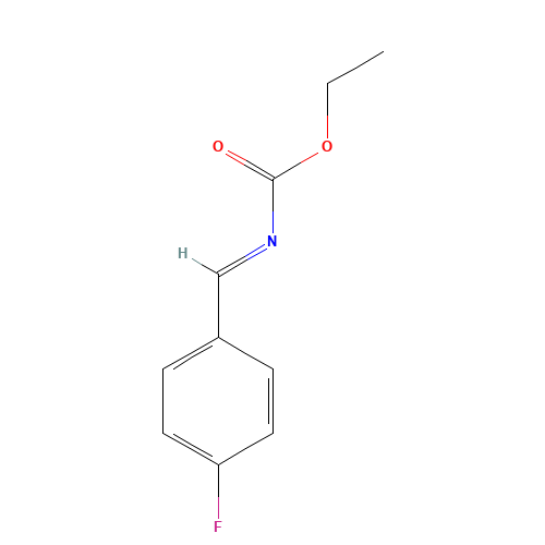 Ethyl [(E)-(4-fluorophenyl)methylene]carbamate (CAS: 681260-31-1) - Chemical Structure and Molecular Formula 