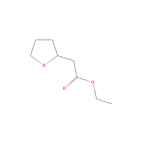 Ethyl tetrahydro-2-furanylacetate (CAS: 2434-02-8) - Chemical Structure and Molecular Formula 