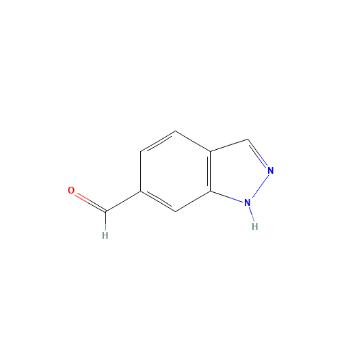 Indazole-6-carboxaldehyde (CAS: 669050-69-5) - Chemical Structure and Molecular Formula 