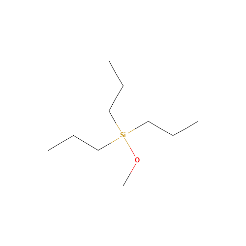 methoxy(tripropyl)silane (CAS: 17841-46-2) - Chemical Structure and Molecular Formula 