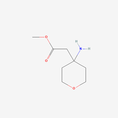 Methyl (4-aminotetrahydro-2H-pyran-4-yl)acetate (CAS: 178242-93-8) - Chemical Structure and Molecular Formula 