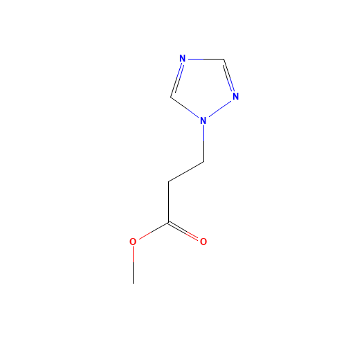 methyl 3-(1H-1,2,4-triazol-1-yl)propanoate (CAS: 106535-19-7) - Chemical Structure and Molecular Formula 