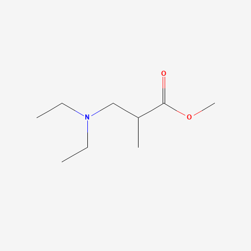 Methyl 3-(diethylamino)-2-methylpropanoate (CAS: 31084-16-9) - Chemical Structure and Molecular Formula 