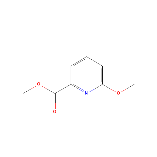 Methyl 6-methoxypyridine-2-carboxylate (CAS: 26256-72-4) - Chemical Structure and Molecular Formula 