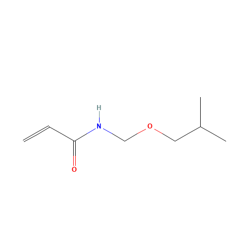 N-(Isobutoxymethyl)Acrylamide (CAS: 16669-59-3) - Chemical Structure and Molecular Formula 
