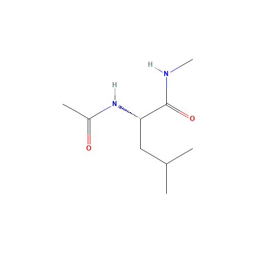 N2-Acetyl-N-methyl-L-leucinamide (CAS: 32483-15-1) - Chemical Structure and Molecular Formula 
