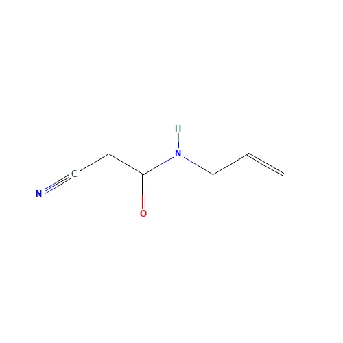 N-allyl-2-cyanoacetamide (CAS: 30764-67-1) - Chemical Structure and Molecular Formula 