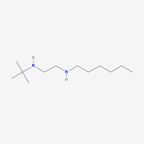 N-Hexyl-N'-(2-methyl-2-propanyl)-1,2-ethanediamine (CAS: 886500-88-5) - Chemical Structure and Molecular Formula 