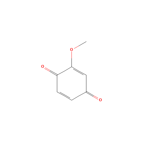 p-Benzoquinone, methoxy (CAS: 2880-58-2) - Chemical Structure and Molecular Formula 