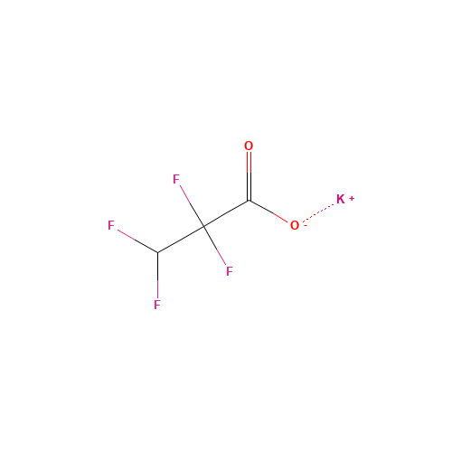 potassium 2,2,3,3-tetrafluoropropanoate (CAS: 71592-16-0) - Chemical Structure and Molecular Formula 