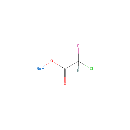 Sodium chloro(fluoro)acetate (CAS: 70395-35-6) - Chemical Structure and Molecular Formula 