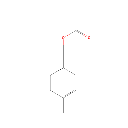 Terpinyl acetate (CAS: 8007-35-0) - Chemical Structure and Molecular Formula 