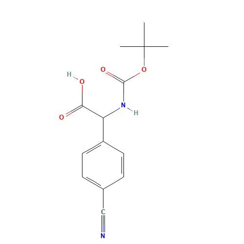 Tert-butoxycarbonylamino-(4-cyano-phenyl)-aceticacid (CAS: 1111737-56-4) - Related Chemical Product