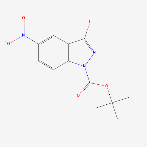 tert-Butyl 3-iodo-5-nitro-1H-indazole-1-carboxylate (CAS: 459133-69-8) - Related Chemical Product