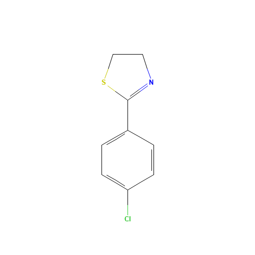 thiazole, 2-(4-chlorophenyl)-4,5-dihydro- (CAS: 13084-29-2) - Related Chemical Product
