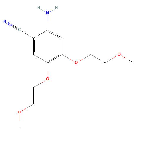 2-Amino-4,5-bis(2-methoxyethoxy)benzonitrile (CAS: 950596-58-4) - Related Chemical Product