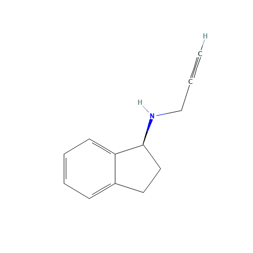 (1S)-N-(Prop-2-yn-1-yl)indan-1-amine (CAS: 185517-74-2) - Chemical Structure and Molecular Formula 