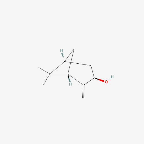 (1S,3R,5S)-6,6-dimethyl-2-methylidenebicyclo[3.1.1]heptan-3-ol (CAS: 547-61-5) - Chemical Structure and Molecular Formula 