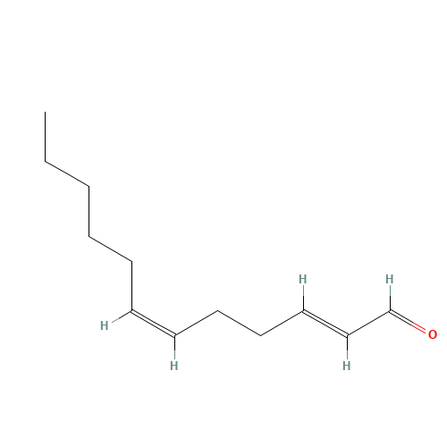 (2E,6Z)-Dodeca-2,6-dienal (CAS: 21662-13-5) - Chemical Structure and Molecular Formula 