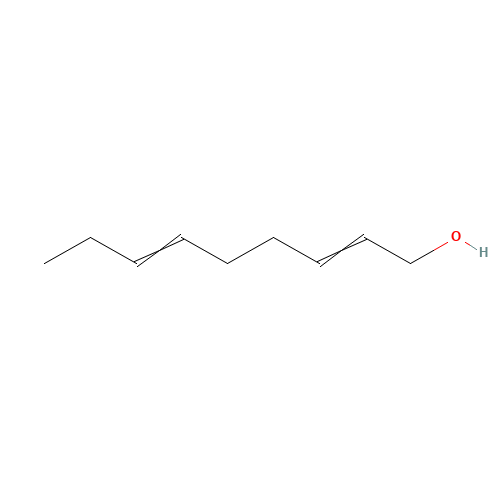 (2E,6Z)-Nona-2,6-dien-1-ol (CAS: 7786-44-9) - Chemical Structure and Molecular Formula 