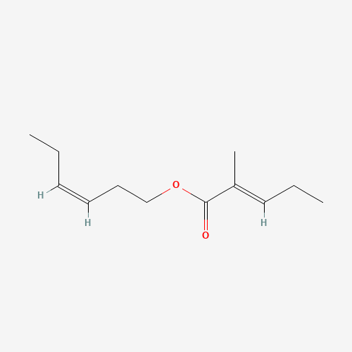(3E)-3-Hexen-1-yl (2Z)-2-methyl-2-pentenoate (CAS: 76649-17-7) - Chemical Structure and Molecular Formula 