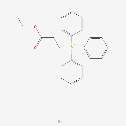 (3-Ethoxy-3-oxopropyl)(triphenyl)phosphonium bromide (CAS: 42843-94-7) - Chemical Structure and Molecular Formula 