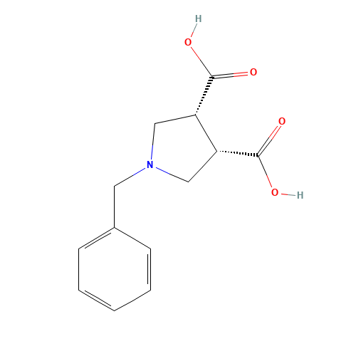 (3R,4S)-1-Benzylpyrrolidine-3,4-dicarboxylic acid (CAS: 164916-63-6) - Related Chemical Product